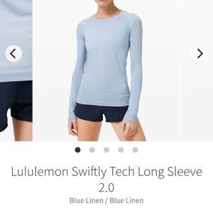 Lululemon Swiftly - Light Blue - Long Length - Size 6